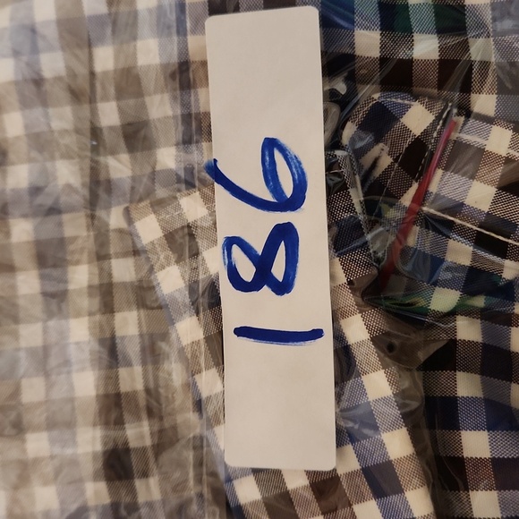 Moods Of Norway Shirt Mens XXL Blue Check Gingham Long Sleeve 100% Cotton - Picture 11 of 11